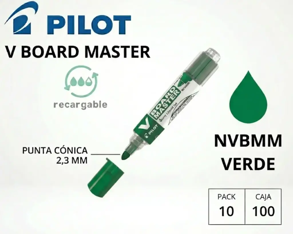 ROTULADOR PILOT V-BOARD MASTER PIZARRA BLANCA  VERDE