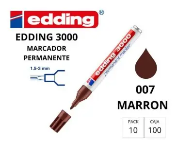ROTULADOR EDDING 3000 MARRON