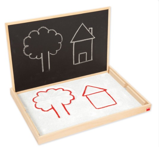 BANDEJA Y PIZARRA MULTISENSORIAL DE PRE-ESCRITURA – SET XL