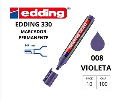 ROTULADOR EDDING PERMANENTE 330 VIOLETA