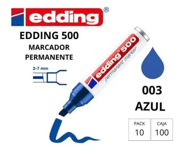 ROTULADOR EDDING PERMANENTE 500 AZUL