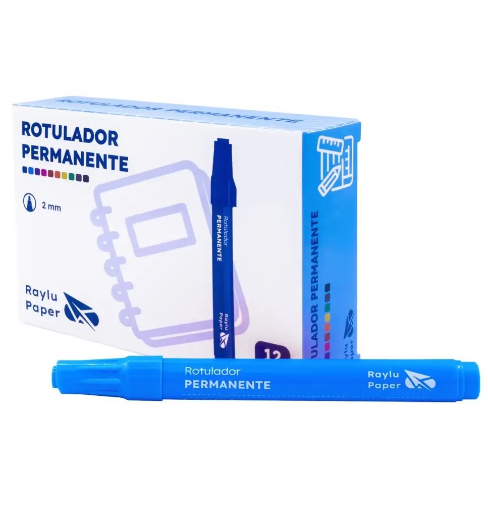 ROTULADOR PERMANENTE RAYLU ULTRAINK AZUL CLARO