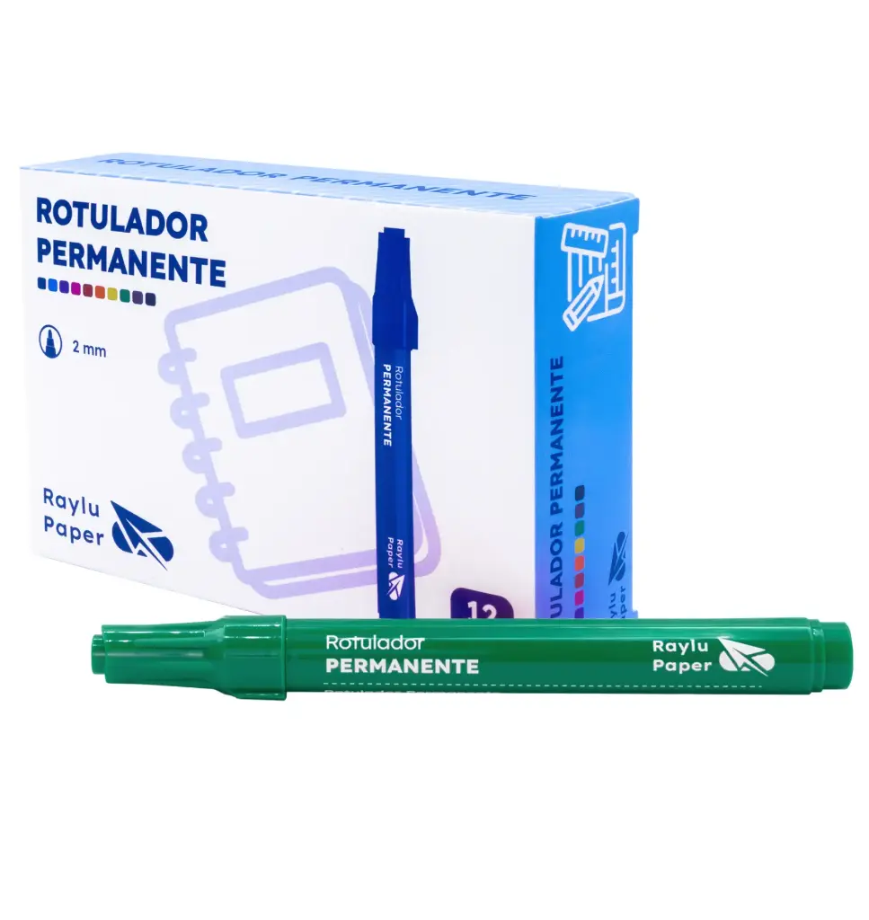 ROTULADOR PERMANENTE RAYLU ULTRAINK VERDE