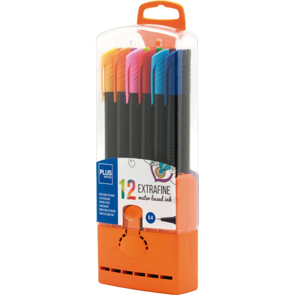 ROTULADOR PLUS EXTRAFINO ESTUCHE 12 UDS