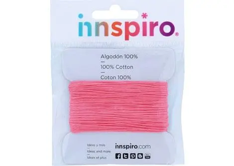 CORDÓN DE ALGODÓN ENCERADO FINO 1,5 MM ROSA – INNSPIRO (10 M)