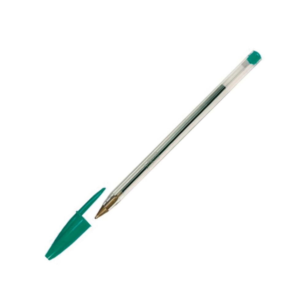 BOLÍGRAFO BIC CRISTAL ORIGINAL VERDE · TINTA ACEITE · TRAZO 0,7 MM · PACK 50 UDS
