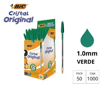BOLÍGRAFO BIC CRISTAL ORIGINAL VERDE