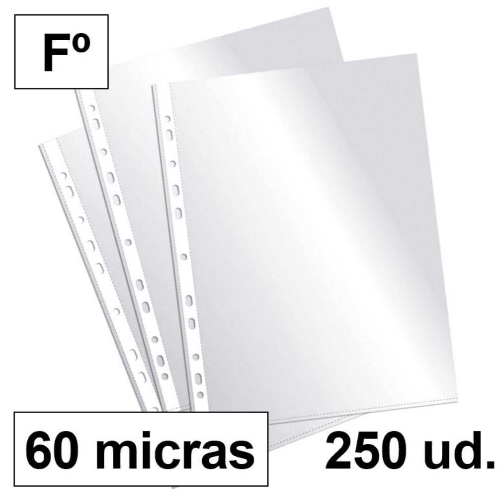 FUNDAS MULTITALADRO FOLIO 60 MICRAS PAQUETES DE 10