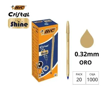 BOLÍGRAFO BIC CRISTAL ORO · TINTA AZUL