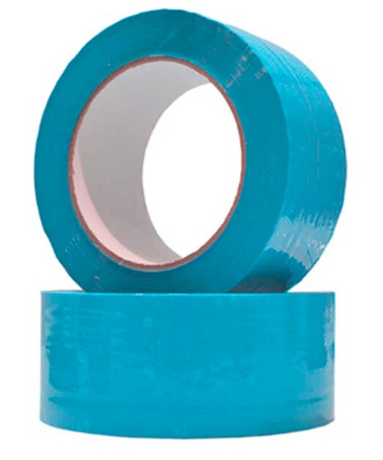 PRECINTO DE EMBALAJE PVC AZUL CLARO 66M×50MM