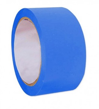 PRECINTO DE EMBALAJE PVC AZUL OSCURO 66 M × 50 MM