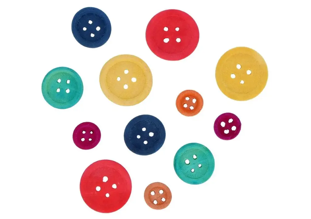 BOTONES DE MADERA SURTIDOS PACK 30 UDS 