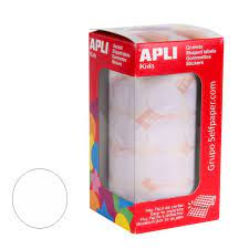 GOMETS APLI CIRCULO 20MM BLANCO ROLLO