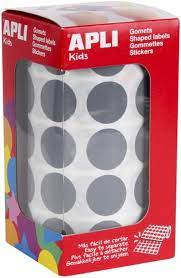 GOMETS APLI CIRCULO 20MM GRIS ROLLO