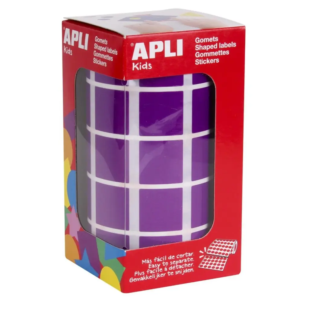 GOMETS APLI CUADRADO 20MM LILA ROLLO