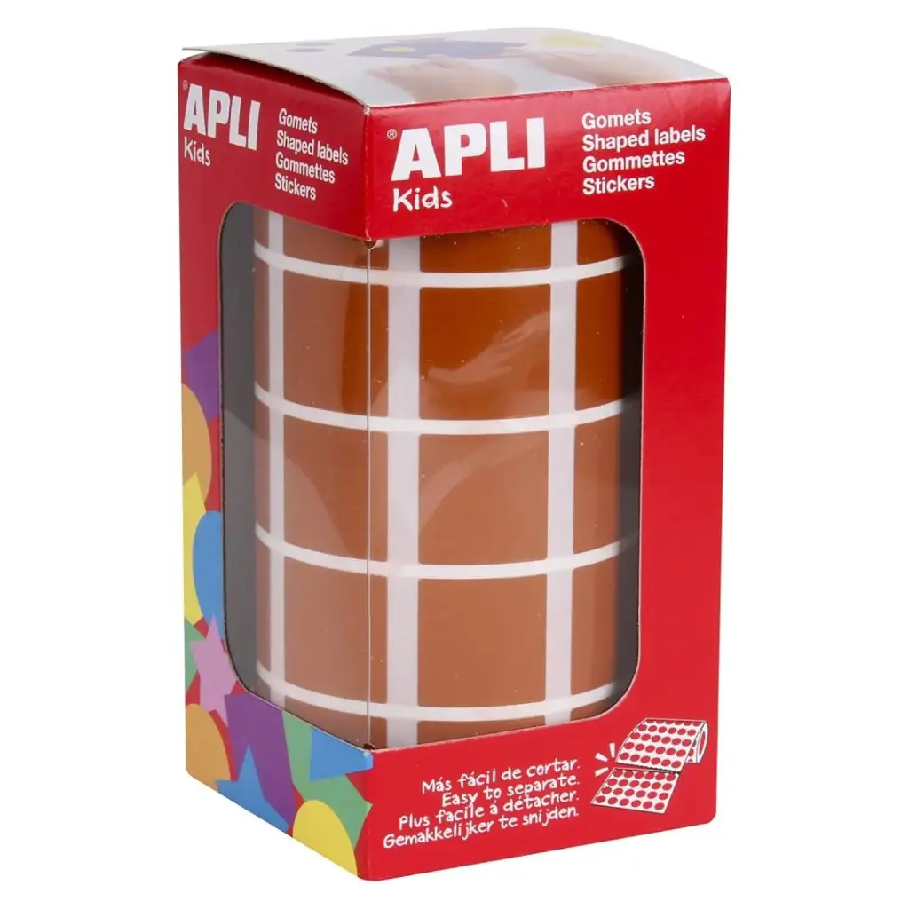 GOMETS APLI CUADRADO 20MM MARRON ROLLO