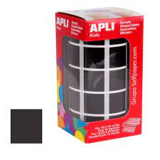 GOMETS APLI CUADRADO 20MM NEGRO ROLLO