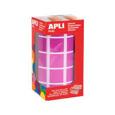 GOMETS APLI CUADRADO 20MM ROSA ROLLO