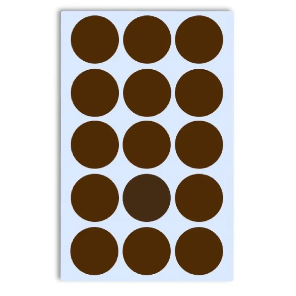 GOMETS INETA CÍRCULO GRANDE MARRON – ROLLO 1680 UDS