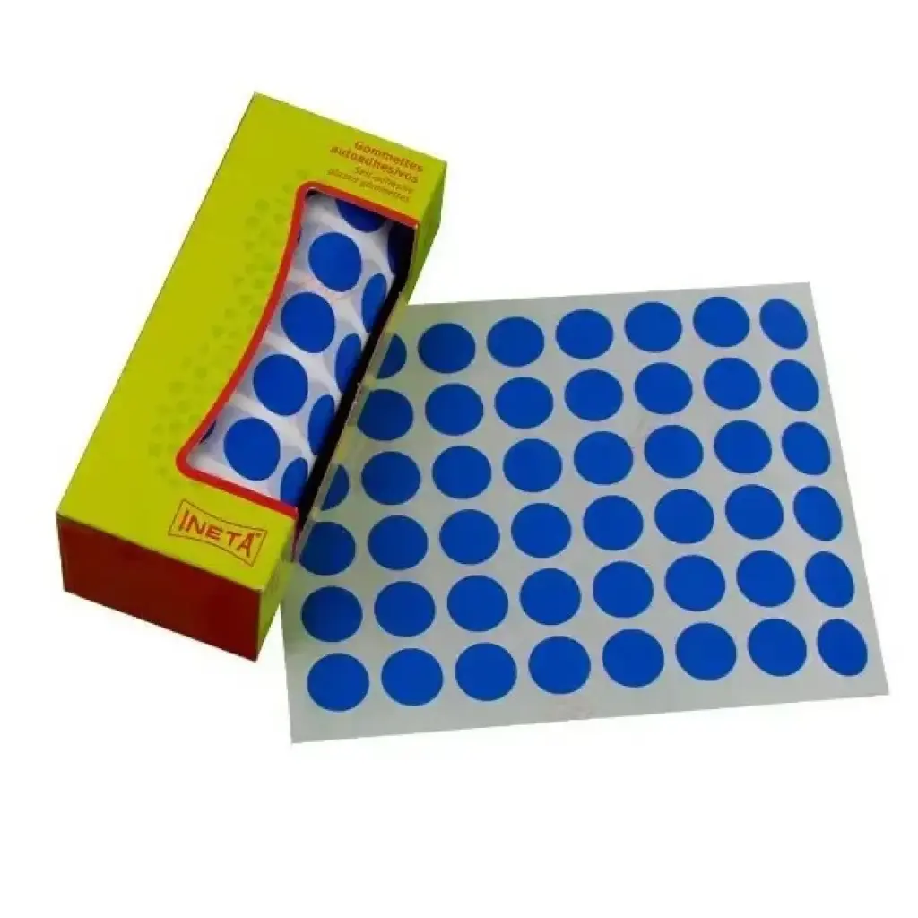 GOMETS INETA CÍRCULO MEDIANO AZUL – ROLLO 2688 UDS