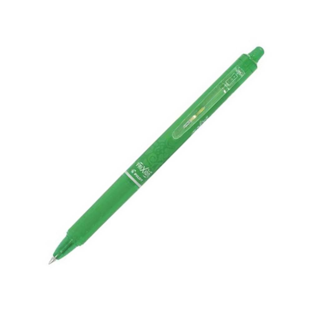 BOLÍGRAFO PILOT FRIXION CLICKER VERDE LIMA· TINTA GEL BORRABLE · PUNTA 0,7 MM · TRAZO 0,5 MM · CLIC RETRÁCTIL · GRIP · PACK 12 UDS