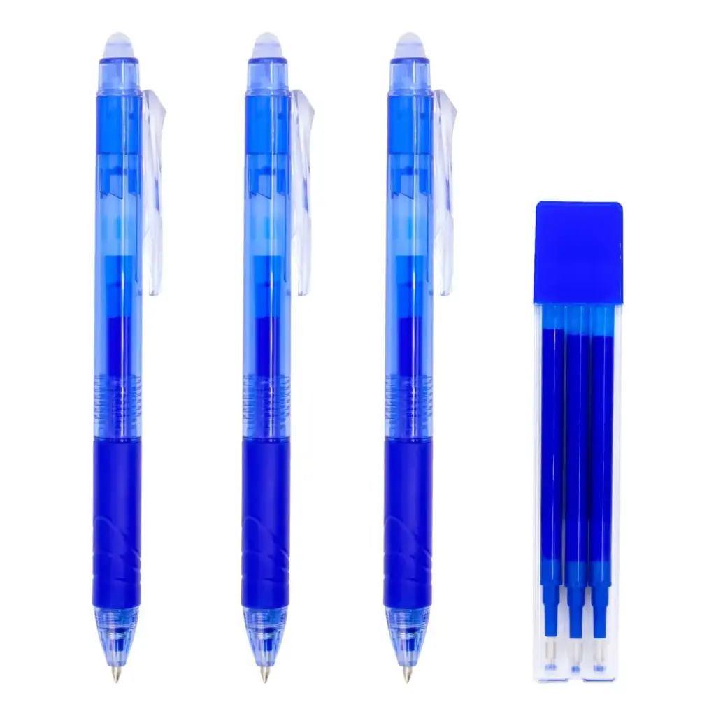 BOLÍGRAFO RAYLU IGNITE BORRABLE BOLSA 3 BOLI AZUL +1 REC AZUL