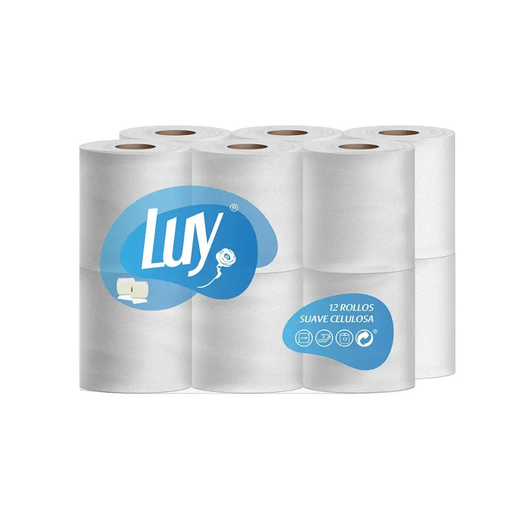 PAPEL HIGIÉNICO DOMÉSTICO LUY – EXTRA LAMINADO – SACO DE 8 PAQUETES (96 ROLLOS)