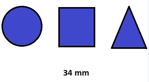 GOMETS INETA FIGURAS GEOMETRICAS AZUL – ROLLO 1357 UDS