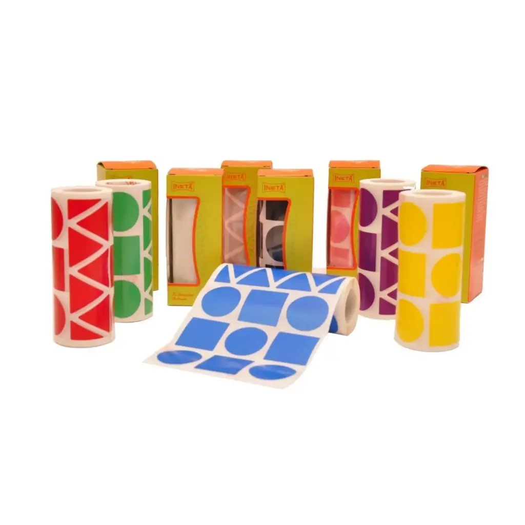 GOMETS INETA FIGURAS GEOMETRICAS MARRON – ROLLO 1357 UDS