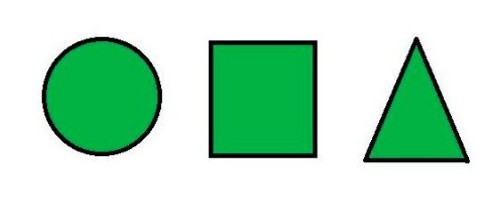 GOMETS INETA FIGURAS GEOMETRICAS VERDE – ROLLO 1357 UDS