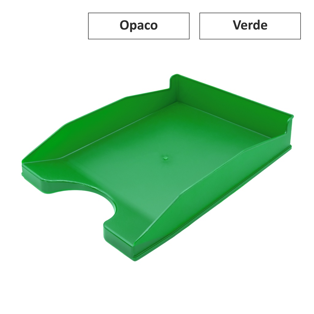 BANDEJA DE ARCHIVO FAIBO 93-04 VERDE – PLÁSTICO OPACO 350×250×65 MM
