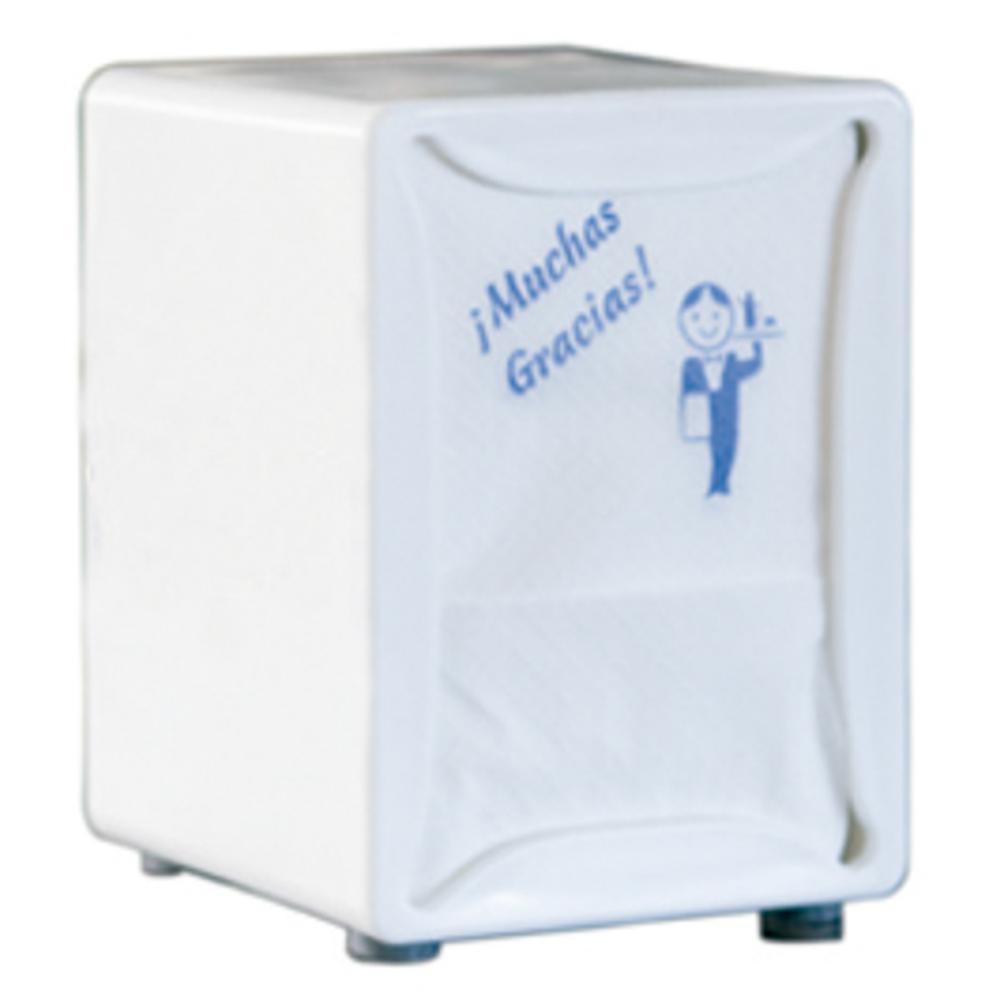 DISPENSADOR DE SERVILLETAS 17 × 17 CM – PLÁSTICO FUMÉ (MOSTRADOR)