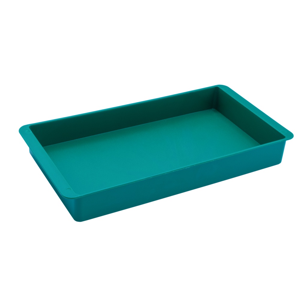 BANDEJA FAIBO VERDE RECTANGULAR MULTIUSO DE POLIPROPILENO 230×145×30 MM – 100% RECICLABLE