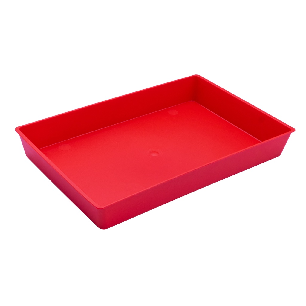 BANDEJA MULTIUSO FAIBO ROJO – POLIPROPILENO – 230×145×30 MM