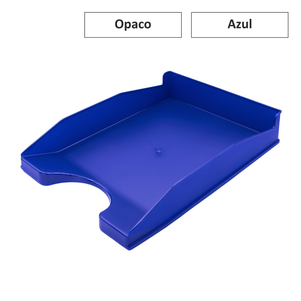 BANDEJA SOBREMESA A4 PLASTICO OPACO AZUL