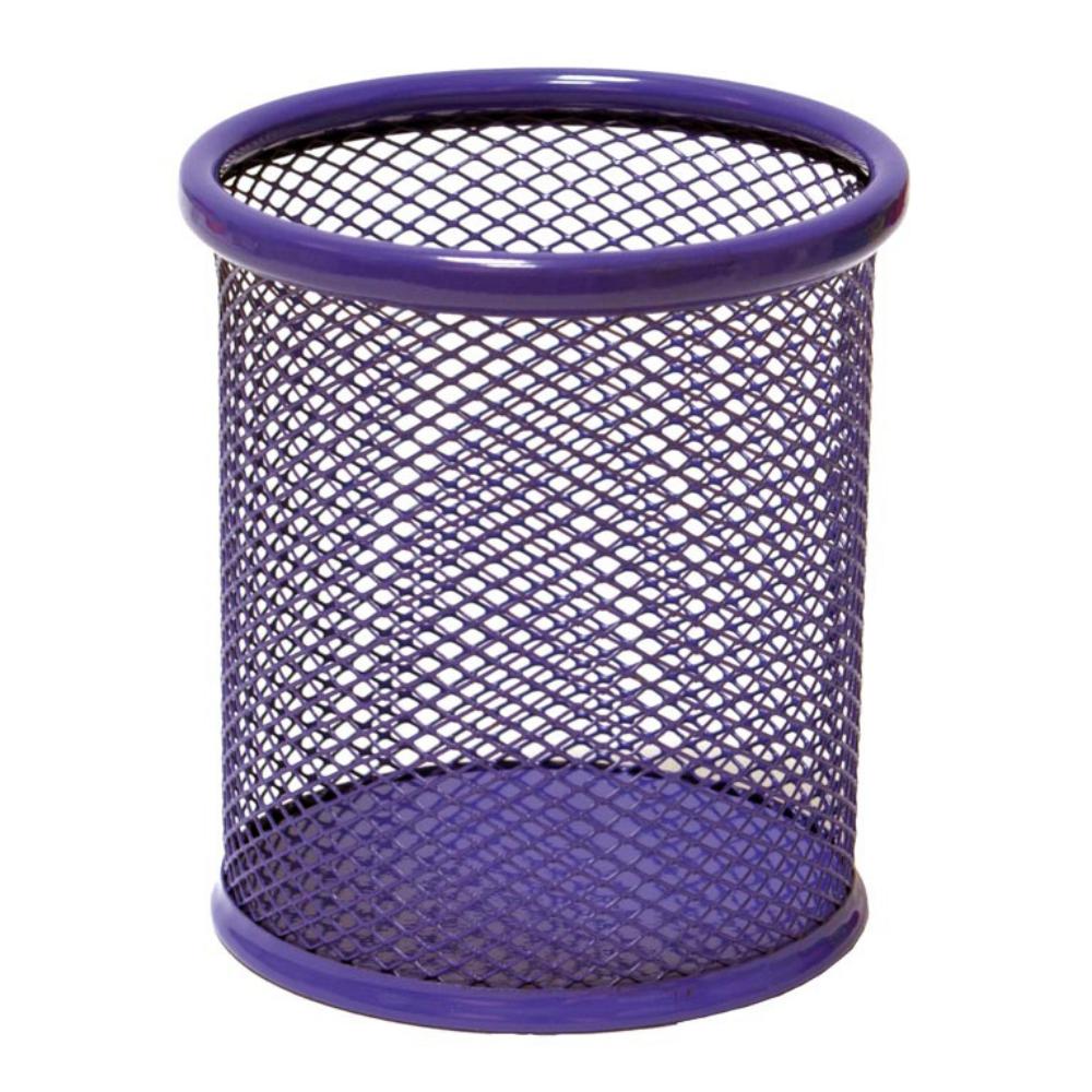 CUBILETE PORTALÁPICES METÁLICO DE REJILLA RAYLU 190 VIOLETA (90 × 100 MM)