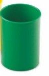 CUBILETE PORTALAPICES VERDE OPACO FAIBO  PLÁSTICO 100% RECICLABLE