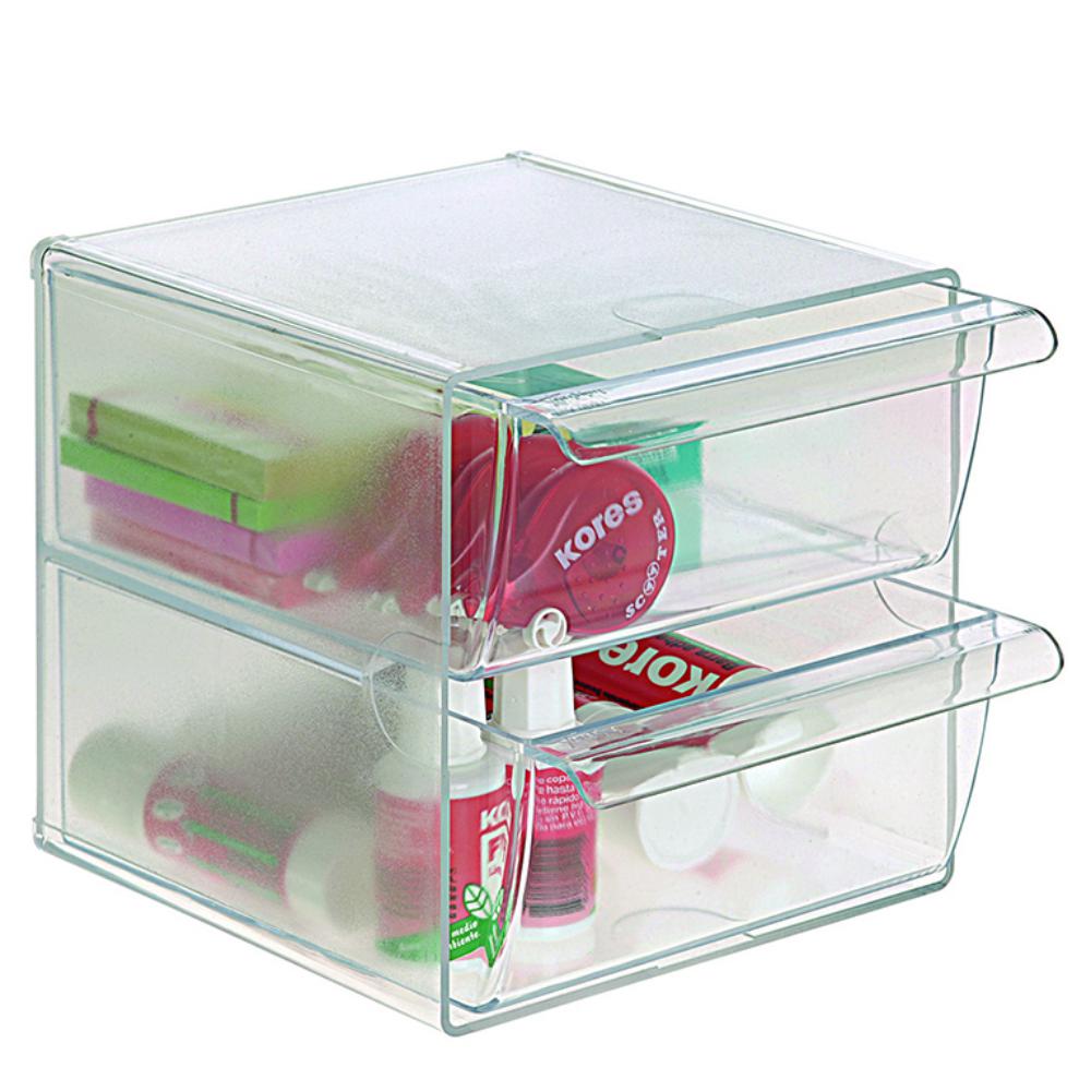CUBO ORGANIZADOR CON 2 CAJONES GRANDES (REF. 6702C)