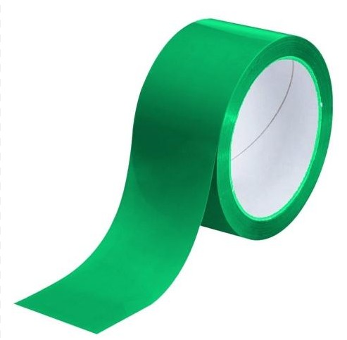 PRECINTO DE EMBALAJE PVC VERDE 66M×50MM