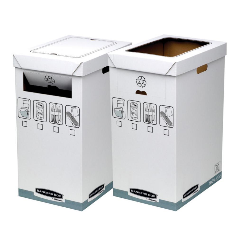 PAPELERA DE RECICLAJE FELLOWES R-KIVE – 90 LITROS – CARTÓN