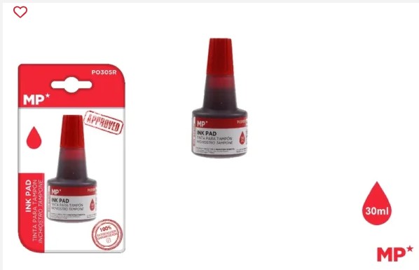 TAMPÓN 30 ML ROJO