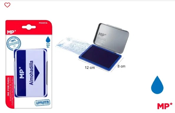 TAMPÓN Nº2 AZUL 8X12 CM