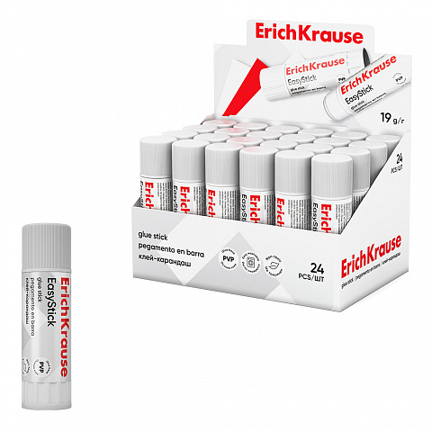 PEGAMENTO EN BARRA ERICHKRAUSE EASYSTICK – 19 G – EXPOSITOR 24 UDS