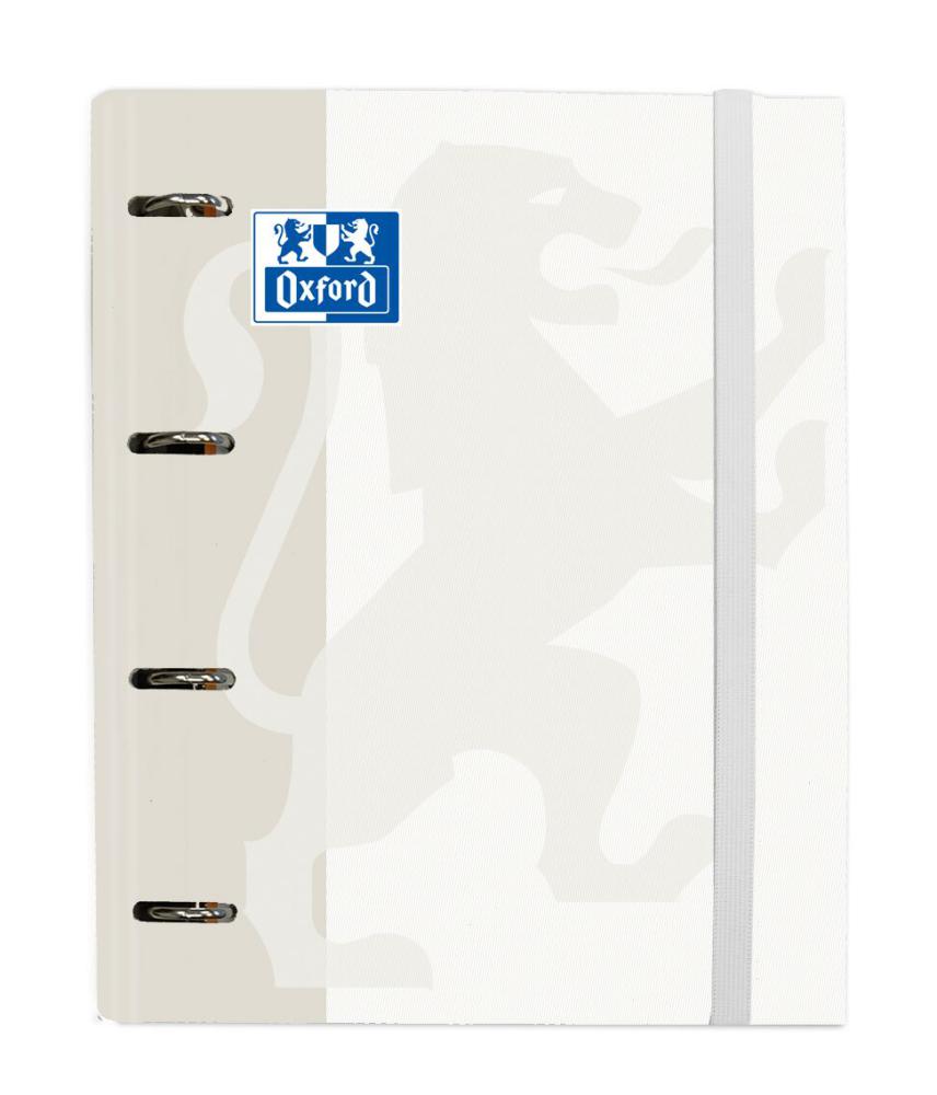CARPETA DE ANILLAS OXFORD A4 CARTÓN FORRADO 40MM CON RECAMBIO BLANCO