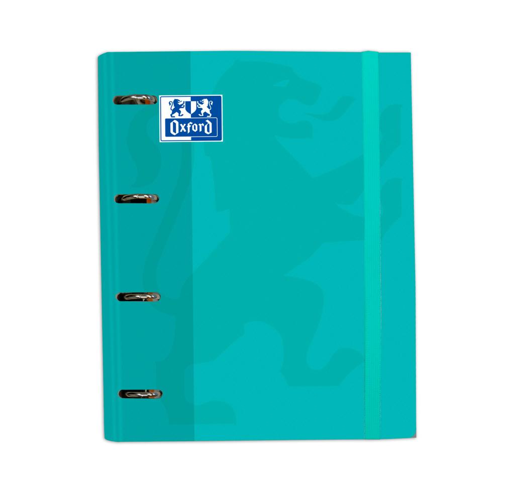 CARPEBLOCK OXFORD A4 CARTÓN FORRADO 40MM CON RECAMBIO VERDE MENTA
