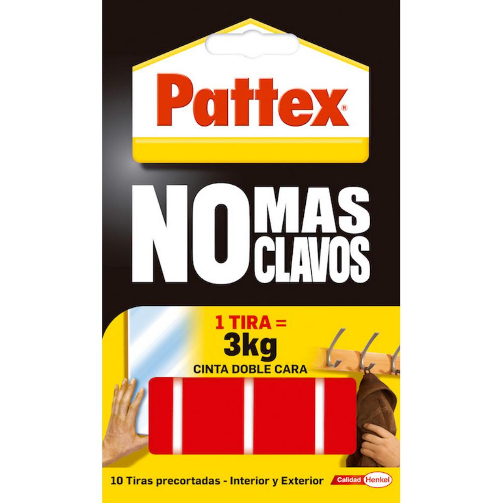 CINTA DOBLE CARA PATTEX “NO MÁS CLAVOS” PRECORTADA