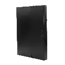 CARPETA PROYECTO RAYLU PAPER A4 LOMO 30 MM NEGRO CIERRE CON GOMAS 