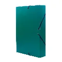 CARPETA PROYECTO RAYLU PAPER A4 LOMO 50 MM VERDE CIERRE CON GOMAS 