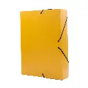 CARPETA PROYECTO RAYLU PAPER A4 LOMO 70 MM AMARILLO CIERRE CON GOMAS 