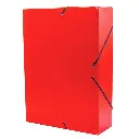 CARPETA PROYECTO RAYLU PAPER A4 LOMO 90 MM ROJO CIERRE CON GOMAS 